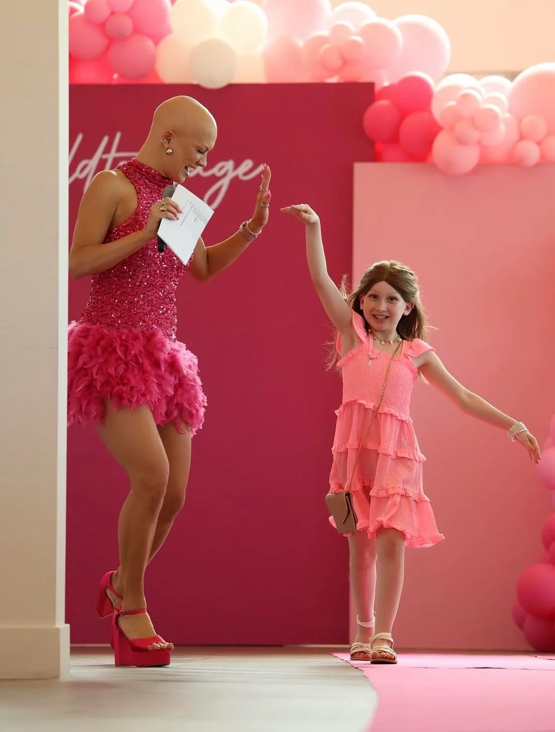 Christie Val Baldtourage fashion show